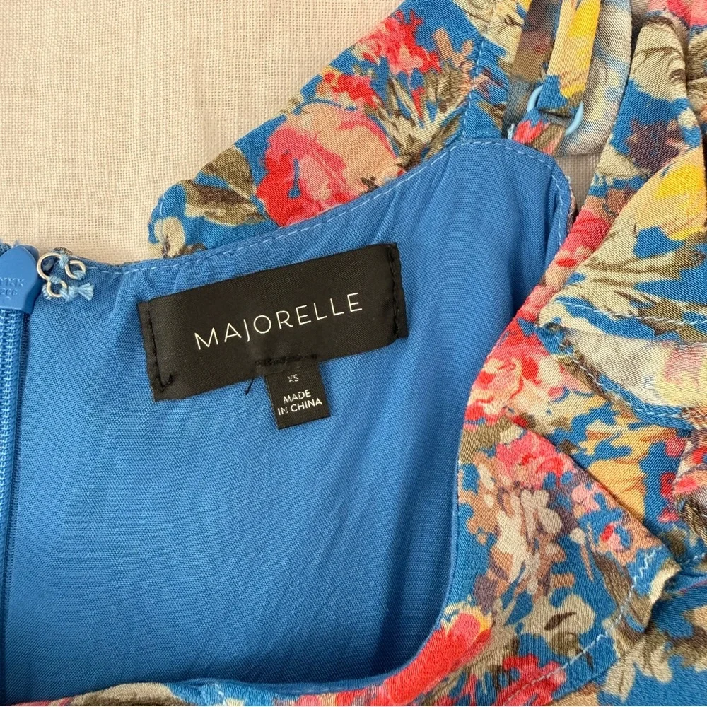 MAJORELLE Salsa Dress in Blue Multi - Picture 6 of 8